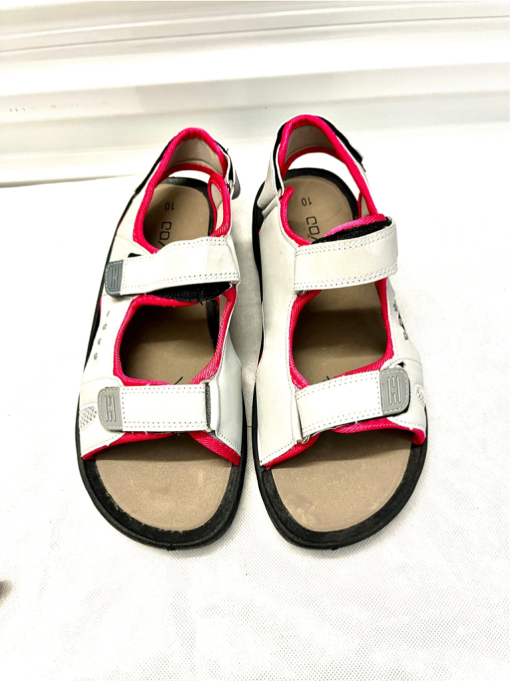 Coxist Women’s Gray Pink Active Waterproof Hiking Sandals Size 10M